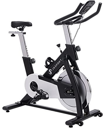 JASPORT S1 Speedbike für Zuhause – Leiser Heimtrainer Ergometer mit Bluetooth, kompatibel mit Zwift & Kinomap, Indoor Cycling Fahrrad mit 13 kg Schwungrad, bis 125 kg belastbar(Schwarz)