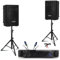 Ibiza XTK12-MKII 12 500W Amplificador 2x600W AMP800-MKII - Patas de soporte - Cables PC Speakon - Noche de boda