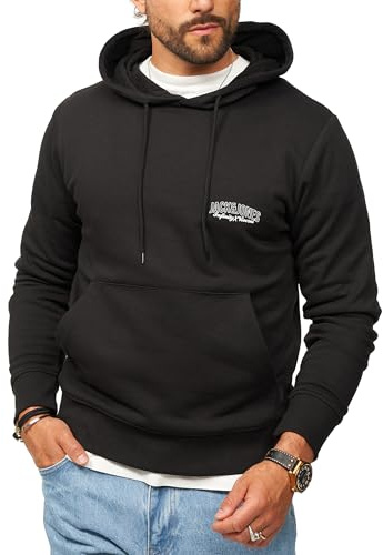 JACK & JONES Herren Kapuzenpullover Hoodie Pullover mit Kapuze Sweater für Männer Logo