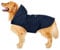 Zellar Hunderegenmantel mit Kapuze & Kragenloch & Sicheren Reflektierenden Streifen, Ultraleichte Atmungsaktive 100% wasserdichte Regenjacke für Mittelgroße bis Große Hunde, Blau, 4XL