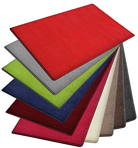 casa pura Teppich Noblesse | viele Größen | mit GUT-Siegel | flauschig getufteter Flor in modernen Farben | für Wohnzimmer, Schlafzimmer, Jugendzimmer (rot, 200x300 cm)