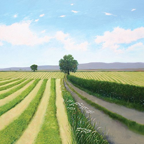 Zweite Schnitt Landschaft Szene Grußkarte mit Umschlag