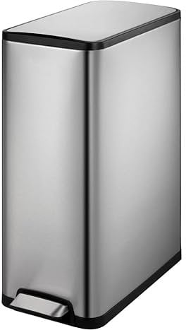 EKO Recycling Bin, Stainless Steel Matt, 53,3 x 27,6 x 66,1 cm