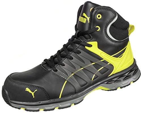 Puma Safety Unisex PU633880-43 Leichtathletik-Schuh, Schwarz Gelb, 43 EU