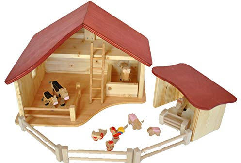 Bauernhof mit Nebengebeude und 3 Zaunteile