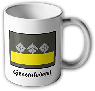 NVA UTV Generaloberst Tasse Dienstgrad Ostdeutschland Ossi DDR #30521