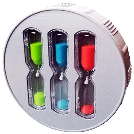 EcoSavers Minuteur de douche Hourglass 3 sabliers 4, 6 et 8 minutes Minuteur de douche