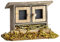 Krippen-Hasenstall aus Holz [ca. 6 cm hoch, 8 cm breit, handgefertigt] – Hochwertiges Krippenzubehör für Hasen und Kaninchen für WEIHNACHTSKRIPPEN, KRIPPENFIGUREN & MINIATURLANDSCHAFTEN