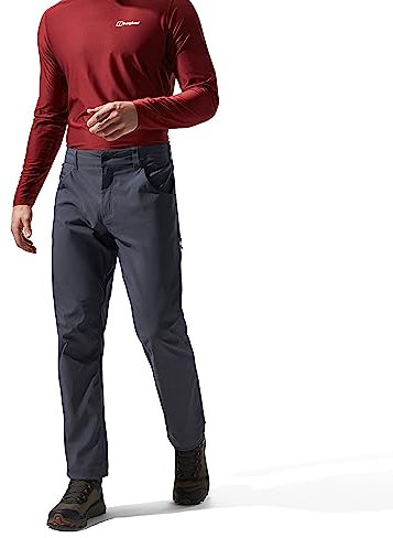 Berghaus Men's Ortler 2.0 Walking Trousers | Water Resistant | Comfortable Fit | Breathable, Carbon, 28 30