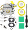 HUSWELL 4 Größe 1,2 m kleine Motor-Kraftstoffleitung für Zama Husqvarna Poulan Craftman Ryobi Homelite Kettensägen-Trimmer Gebläse Unkrautfresser Motor Vergaser mit Grundierung Birne Kraftstofffilter
