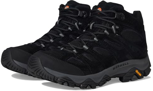 Merrell Men's Moab 3 Mid Hiking Boot, Black Night, 11 Wide