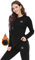 MEETWEE Conjuntos térmicos Mujer, Set de Ropa Térmica Mujer Ropa Interior para esquí Funcional para Transpirable, cálida y de Secado rápido