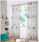 heimtexland ® Vorhang Kindergardine Skandi Leinen Optik Natur Bunt Deko Gardine Kinderzimmer Transparent Typ755 Ösenschal HxB 225x135 cm