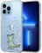 Unov Case Compatible with iPhone 13 Pro Case Clear with Pattern Slim Protective Soft TPU Bumper Embossed Design 6.1 Inch (Rainbow Dinosaur)