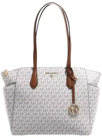 Michael Kors Damen Marilyn MD TZ Tote Handtasche, Vanilla/acrn