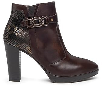 Nero Giardini I308250D Tronchetti Donna in Pelle - Testa di Moro 38 EU