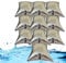 0℃ Outdoor 10pcs Wasserbeutel, Faltbarer Wasserkanister Wassersack mit Hahn, Lichtdichte Verbundfolie Faltbar Wassersack zum Aufbewahren von Trinkwasser für Unterwegs, Krisenvorsorge,10x20L