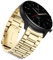 YABZOZ Bracelet Compatible avec Amazfit GTR 2 / GTR 2e / Stratos 3 / GTR 47mm / GTR 3 / GTR3 Pro Metall 22mm Bracelet (or)
