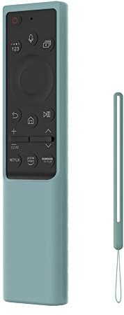 AMZLORD Custodia for telecomando vocale con cordino for Samsung BN59 Series (ciano)