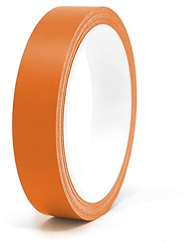 Finest Folia 10 Meter Matt Zierstreifen Auto LKW Motorrad Boot Modellbau Basteln DIY Deko Dekorstreifen Seitenstreifen Klebestreife selbstklebend (Pastellorange matt, 20mm Breite)