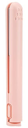 Cable USB Mini plancha de portátil para lacio y rizado, utiliza rizadores para estudiantes rosa