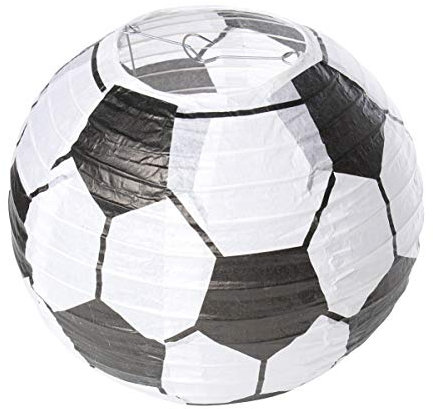 ifundom Fußball-Runde Laterne Fußball-Dekorationen Fußball-Laternen Dekorationen Fußball Hängelaterne Kinder-Dekoration Ball Kinder-Partyzubehör Kinder-Fußball
