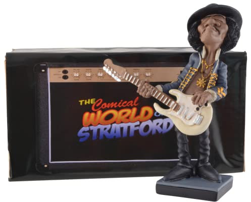 VOGLER Joh. Vogler GmbH Funny Life - Rockstar Jimi, der Gitarrengott, Hey Joe, aus Kunststein, handbemalt, Warren Stratford Kollektion