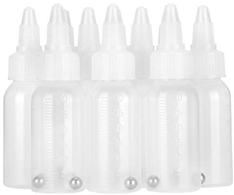 30Ml Empty Paint Bottle Corrosion Resistance Pigment Condiment Container with Scale Airbrush Jars Paint Bottles Jar 30Ml Mixing with Balls for Mixer Resealable