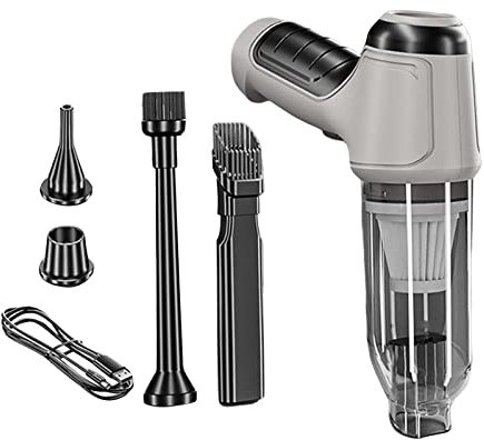 Leeadwaey Robot aspirateur voiture avec buses pour tapis de bureau gris