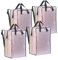 VENO 4 Pack Moving Bags w/Adjustable Backpack Straps, Moving Boxes & Storage Bins Alternative, Packing Supplies, Laundry Bags, Camping Essentials Tote Bag (Clear, 4 Pack)