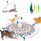 Tyasoleil 4 in 1 Interactive Cat Toys, Upgrade Motor, Automatic Cat Toy - 3 Modes Indoor Cat Toys, Electronic Cat Feather Kitten Toy