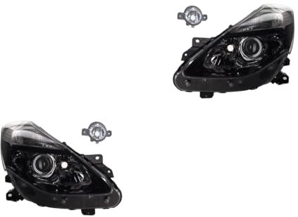 Johns, Scheinwerfer Satz Halogen passend für Renault Clio BR CR 05/09- H7 H7 H1 +Nebel