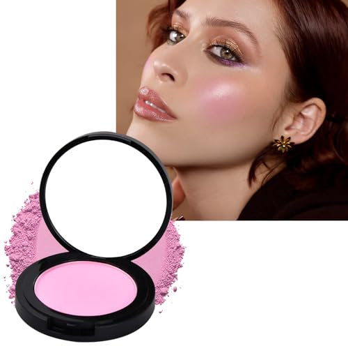 Blush et Fards à Joues, Blush Poudre Mate Couleur Intense, Palette de Fard à Joues pour le Visage, Fard à Joues en Poudre Très Pigmenté, Finition Soyeuse Naturel pour Femme, 3.5g (B01 desire)