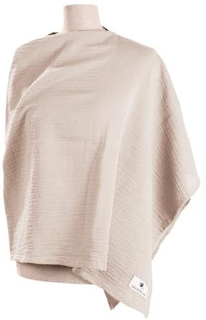 Julius Zöllner Stilltuch aus 100 Prozent Musselin-Baumwolle, OEKO-TEX STANDARD 100, Made in Germany, Sand