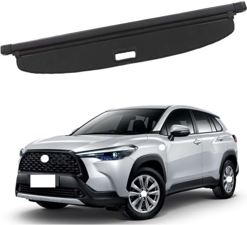 DTGTEX Auto hintere Kofferraum-Hutablage Für Toyota Corolla Cross, Heckkoffer Abdeckung Kofferraum Interieurleisten ZubehöR