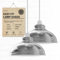 DC VOLTAGE Industrial Light Shade Ceiling 29cm Modern Chrome Lampshade for Ceiling Lights, Bedroom Ceiling Pendant Lamp Shades for Living Rooms, Hallways, and Lounges