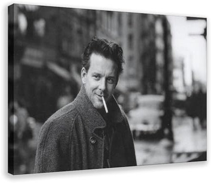 TINGTOEO Leinwandposter Schauspieler Mickey Rourke 4, Schlafzimmer-Dekor, Sportlandschaft, Büro, Raumdekoration, Geschenk, Rahmen-Stil, 20 x 30 cm