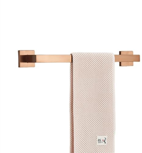 Set di accessori per bagno in oro rosa Porta accappatoio in acciaio inossidabile Porta asciugamani Porta rotolo di carta igienica Anello porta asciugamani Accessori per il bagno, Oro rosa spazzol