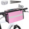 TOURSLOV Lenkertasche mit Handytasche für Smartphones bis zu 7, Fahrrad Rahmentasche, Fahrradkorb Vorne für Ebike Rennrad Mountainbike (Rosa, M)