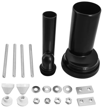 Mendorio Kit de Raccordement WC Suspendu – Compatible avec Geberit 405.116.00.1, Kit de Tuyau d'Évacuation WC, avec Matériel de Fixation et Tuyau de Raccordement WC.