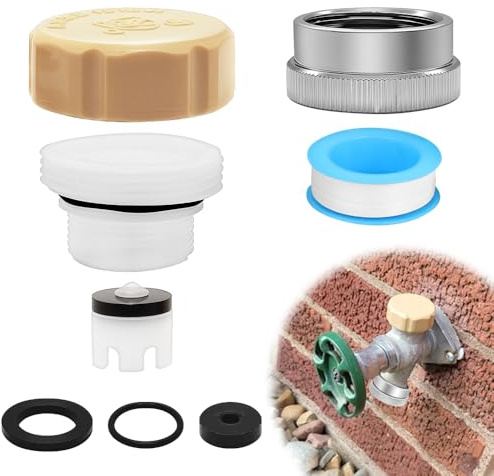 Langina 1 x Vacuum Repair Kit, UPC ASSE 1019-A Repair Kit, Outdoor Faucet Repair Kit with 1 x 3/4 GHT Garden Hose End Cap