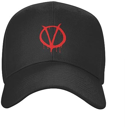 DNRASOK Mode V Für Vendetta Logo Baseballkappe Erwachsene Sci-Fi Film Anonym Verstellbar Papa Hut Frauen Männer Sport Snapback Hüte