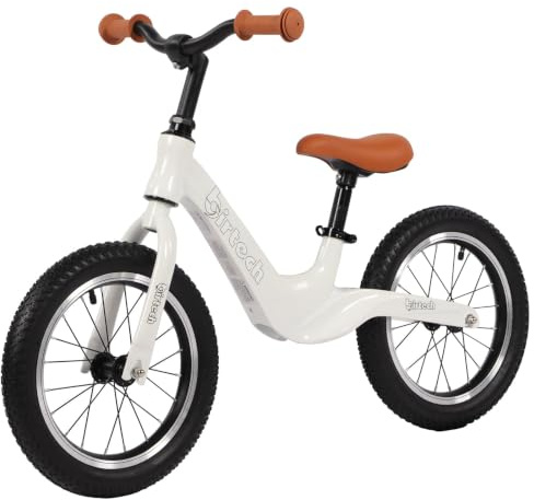 H.yeed 14-Zoll-Laufrad für Kinder mit Luftreifen und Rahmen aus Magnesiumlegierung, leichtes Trainingsfahrrad ohne Pedale für 3-, 4-, 5- und 6-jährige Jungen und Mädchen