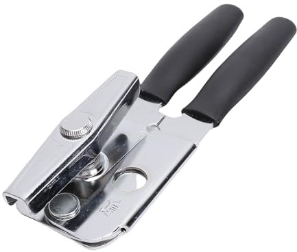 HELEVIA Großer Dosenöffner, Hochleistungshandbuch Handheld Can Opener mit Kohlenstoffstahlschneider, TPE -Griff für Standard und Große Dosen