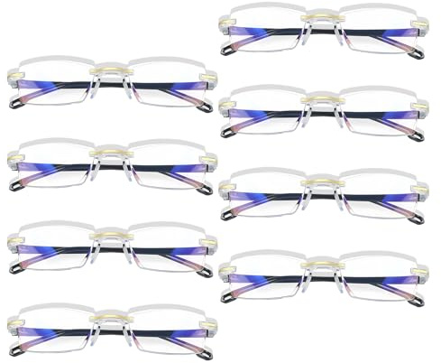 Toimveok 8 PCS Brille Die Sich Automatisch Der SehstäRke Anpasst Autofokus Brille Mit Selbsteinstellung Intelligente Die Sich Anpasst Smart Focus Mit Automatischer Sehstärke Vision Pro