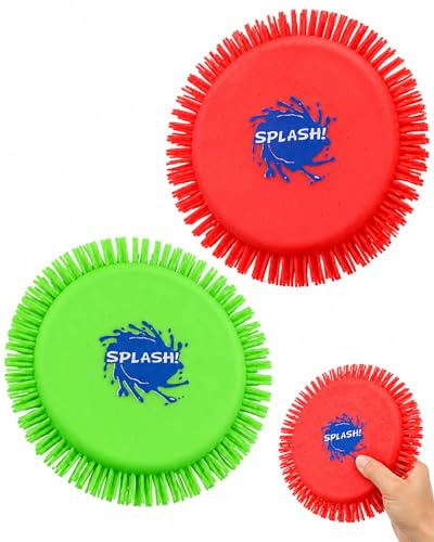 WeddHuis Wasser-Frisbee (2 Stück, 17 cm) aus weichem Silikon, sicher & stabil. Ideal als Robustes Kinderspielzeug für See, Pool & Strand – maximiert Spielspaß & Griffkomfort im Sommer