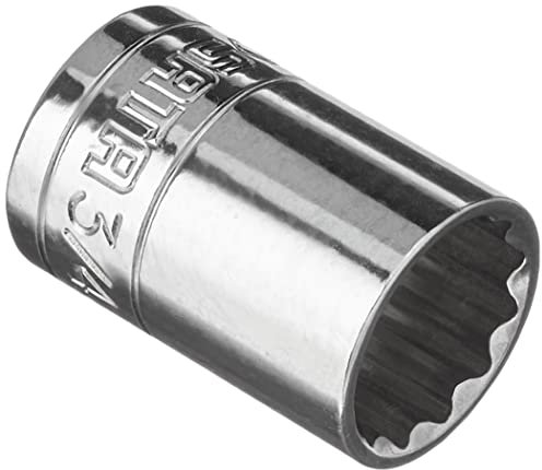 SATA Steckschl. Einsatz 12kt DIN 3124, 3/4', 1/2' Standard Länge, 3/4 Zoll ST13508SC (Steckschlüssel Steckschlüsseleinsatz Zöllig Nüsse), Chrom-Vanadium Stahl