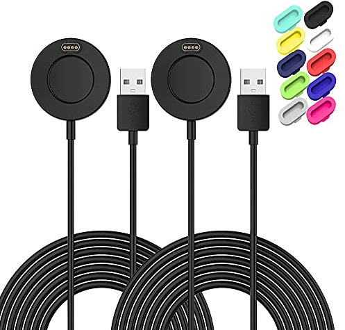 Ruentech Cavo di ricarica compatibile con Garmin Vivoactive 3 4 4s/Fenix 6 6s 6x Pro Saphir/Fenix 5 5s 5x/Forerunner 935 945 245/Approach S10 S60 S62