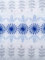 JOWOLLINA Wendedecke Wolldecke Plaid Kuscheldecke Öko-Wolle 130x200 cm, Folklore floral (Blau)