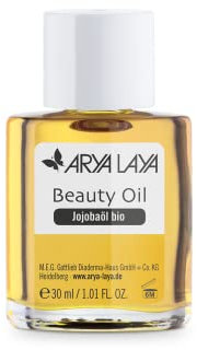 ARYA LAYA Beauty Oil Jojoba bio: Allround-Talent, verbessert die Elastizität der Haut, glättet & beugt Fältchen vor, antibakterielle Wirkung, vegan, 30 ml